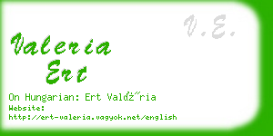 valeria ert business card